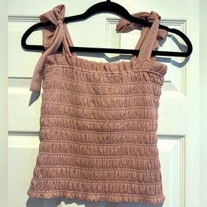 ANTHROPOLOGIE PINK TANK XS